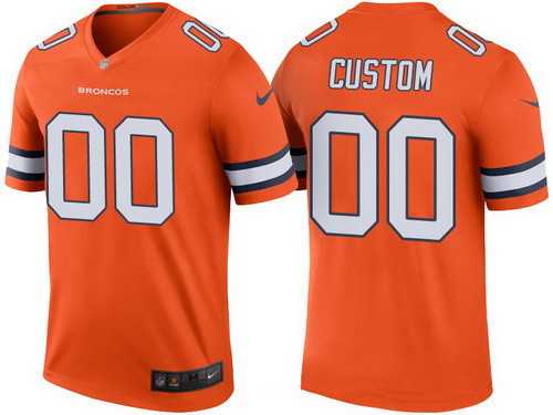 Customized Men & Women & Youth Nike Broncos Orange Color Rush Legend Limited Jersey,We sell and wholesale Customized Men & Women & Youth Nike Broncos Orange Color Rush Legend Limited Jersey on line form chian!